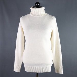 Gap Wool Blend Turtleneck Off White Pullover